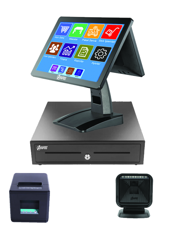 Market Barkod Sistemleri AVA-1561 15.6'' -11.6'' İ7 3.NESİL 8GB RAM 128 SSD WIFI-HOPARLOR görsel 3