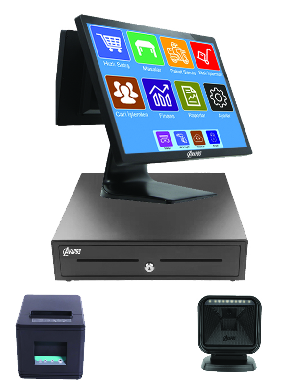 Market Barkod Sistemleri AVA-7009 İ7 5.NESİL 18.5'' 8GB RAM 256 SSD WİFİ+BLUETOOTH+HOPARLÖR görsel 2