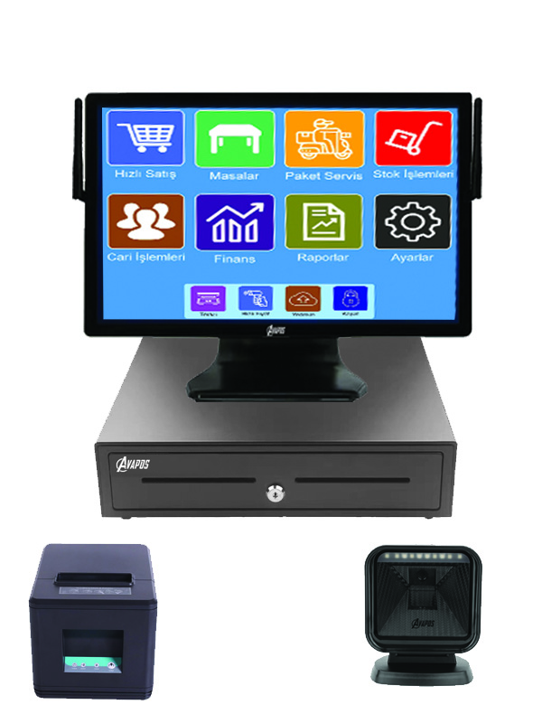 Restaurant Cafe Sistemleri AVA-7008 İ7 5.NESİL 18.5'' 8GB RAM 256 SSD Wİ-Fİ +HOPARLÖR+BLUTOOTH görsel 4